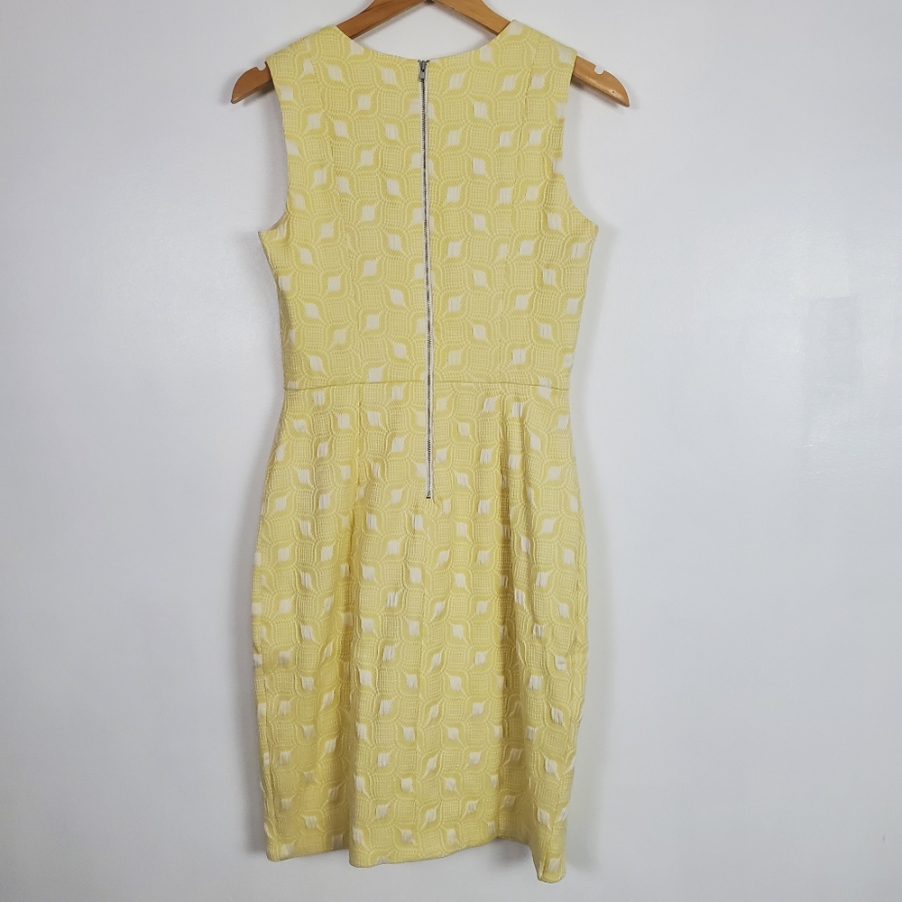 The Limited sleeveless faux wrap yellow dress, 2 - Picture 2 of 6
